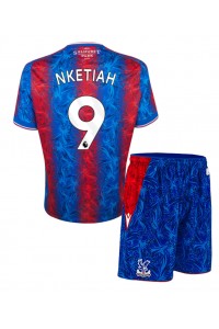 Fotbalové Dres Crystal Palace Eddie Nketiah #9 Dětské Domácí Oblečení 2024-25 Krátký Rukáv (+ trenýrky)